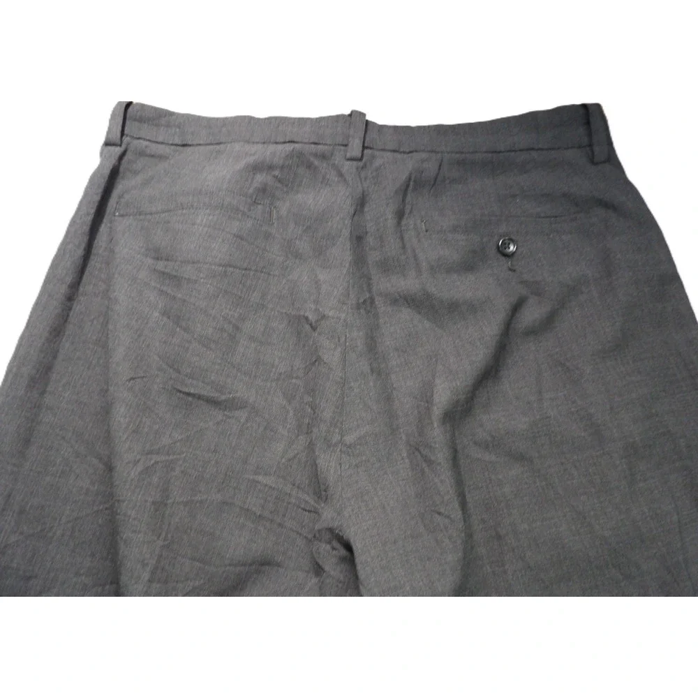 VTG Banana Republic Men 34x32 Wool Suit Pants Dress Trousers Gray Y2K Slacks EUC